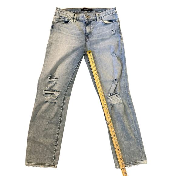 EUC Hudson Nico Straight Distressed Jeans Size 29 StreetStyleDenim ModelOffDuty - Picture 7 of 11